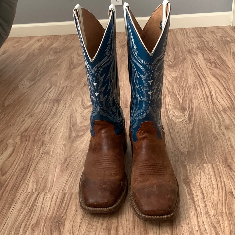 Cody James brown and blue cowboy boots, men’s size 9